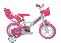 Dino Bikes Unicorn 12'', White & Pink