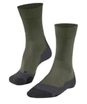 FALKE Men's TK2 Explore Cool M SO Breathable Thick Anti-Blister 1 Pair Hiking Socks, Green (Herb 7754), 5.5-7.5