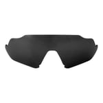Walleva Black Polarized Replacement Lenses For Oakley Flight Jacket Sunglasses
