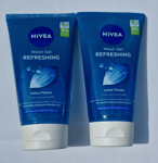 NIVEA Daily Essentials Refreshing Facial Wash Gel Cleanser, 150ml - TWIN Pack