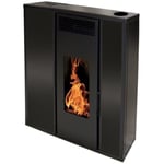 Poêle à granules TESSA 10KW Etanche Concentrique - Noir