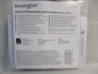 Kensington Slim N17 2.0 Keyed Laptop Lock for Wedge-Shaped Slots K64440WW Slim