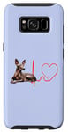 Coque pour Galaxy S8 Chien d'orchidée inca péruvien Mon rythme cardiaque drôle chiens sans poils