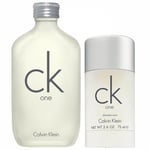 CK One Duo EdT 100 ml, Deostick 75 ml - 