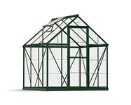 CANOPIA by Palram Serre de Jardin Harmony 3.4m² (Verte) Cadre en Aluminium, Panneaux en Polycarbonate, Résistant aux UV