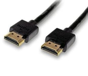 C4A® Slim Plug 6m High Speed HDMI Cable/Small HDMI Plugs and Flexible Cable/Ideal for Wall Mounted TV's / 4k Resolution /19.68ft
