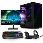 X= Infinity AMD Ryzen 5 5600X 6 Core, Radeon RX 6600 8GB, 27" IPS Monitor Package For Gaming