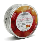 Simpkins Sugar & Gluten Free Rhubarb & Custard Travel Sweets 175g Tin
