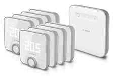 Bosch Smart Home Room Thermostat 230V II for Wired Heating Systems, Set of 8