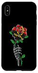 Coque pour iPhone XS Max Rose d'Angola avec squelette drapeau angolais racines Souvenir de l'Angola