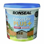 Ronseal RSLFLPPS5L FLPPS5L Fence Life Plus+ Slate 5 Litre, 5L