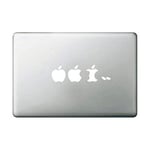 Autocollant pomme croquée pour macbook 13, 15 et 17 pouces