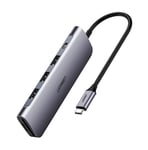 Ugreen multifunktionell HUB USB Type C 3.0 Power Delivery 3x USB 3.0 / SD och micro SD-kortläsare - Grå (50598)
