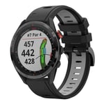 Garmin Approach S62 Tvåfärgat Klockarmband i Silikon - Svart / Grå
