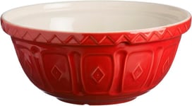 Mason Cash Earthenware Red Mixing Bowl 29cm For Pastry, Cookie Or Cake Mixes
