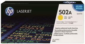 Genuine HP Q6472A Yellow Toner Cartridge 502A Laser Printer 3600 VAT Inc  A-