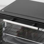 HOMCOM Mini Oven 9L Countertop Electric Grill w/ Temp Timer Control 750W Black