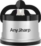 Anysharp Knife Sharpener, Hands-Free Safety, Powergrip Suction World's Best