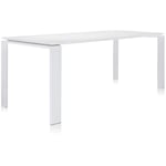 Four Pöytä Ulkona Käytettävä Valkoinen, 79x190 cm