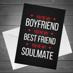 Special Anniversary Birthday Valentines Card For Boyfriend Soulmate Card For Him