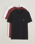 BOSS BLACK 3-Pack Crew Neck T-Shirt Black/White/Red