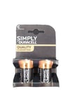 Duracell Simply C 2 pack 2032 Batteries Quality Guaranteed