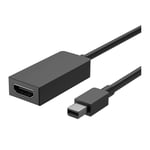 Microsoft 0.15m Mini DisplayPort HDMI Type A Video Cable and Adapter - Black 