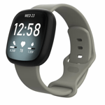 Fitbit Versa 3/Sens Armband Silikon - Grå - TheMobileStore Fitbit-klockor
