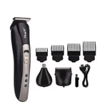 Hair clipper 3 In 1 USB Rechargeable Electric Beard Trimmer Nose Ear Hair Trimmer Razor Shaver Clipper Haircut Shaving Machine +4 Limit Combs