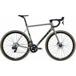 Ridley Bikes Helium SLX Disc Force AXS Carbon Road Bike - 2023 Battle Ship Grey / Black S Grey/Black