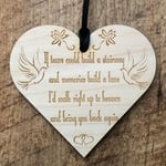 Stairway to heaven remembrance memorial Heart Wooden Plaque Gift LPA3-117