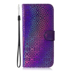 for Samsung A52 Case Glitter Bling, Samsung A52s 5G Case Shockproof Flip Folio PU Leather Wallet Cover with Card Holder Stand Silicone Bumper Protector Phone Case for Girls Women, Purple