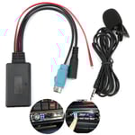 Bluetooth 5.0 AUX-kabeladapter med mikrofon Passar för Alpine KCE‑236B CDA‑9852/E CDE‑9887/R