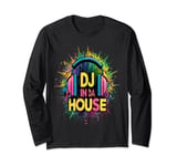 DJ In Da House Over Head Headphones Music Lover Long Sleeve T-Shirt