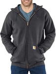 Carhartt Men's Loose Fit Midweight Full-Zip Sweatshirt, Carbon Heather, M