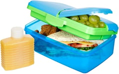 Sistema Slimline Quaddie Lunch Box 1.5L, Assorted Colors- 18003965