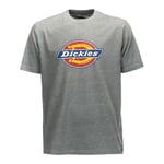 Dickies Icon Logo Moto Motorcycle Motorbike Casual T-Shirt Grey Melange