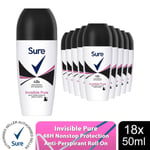 Sure Women Roll On Invisible Pure Anti-Perspirant 48Hrs Dry Protection, 18x50ml