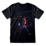 Heroes Inc Marvel Comics Spider-Man T-Shirt Spidey Art (M)