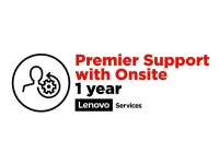 Lenovo Premier Support with Onsite NBD - Utökat serviceavtal - material och tillverkning (för system med 1 års depå eller inkörningsgaranti) - 1 år (från ursprungligt inköpsdatum av utrustningen) - på platsen - svarstid: NBD - för ThinkCentre M70q Gen 3 M70t Gen 3 ThinkCentre neo 50 50q Gen 4 V55t Gen 2-13