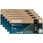 ITSON Lot de 5 Packs de 8 Piles Alcalines LR6/AA 1,5V itsPREMIUM