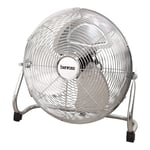 Netagon 14" Chrome Metal High Velocity Cold Air Circulator Adjustable Floor Fan