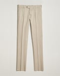 PT01 Slim Fit Linen Drawstring Pants Light Beige