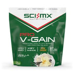 Vegan Protein Powder SCI-MX V-Gain Mass Gainer 2.2kg Weight Gain Shake Vanilla