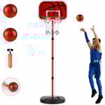 Basketboll för barn, basketstativ 150 cm, höjdjusterbar basketkorg, mål, professionell mininivå för inomhus- och utomhusbruk -