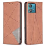 Motorola Edge 40 Neo 5G Fodral med kortfack - Brun