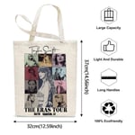 Taylor Swift-inspirerade toteväskor för kvinnor - Bärbar organiseringsväska för musikälskare - Merch för fans - Swiftie-gåva DB