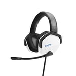 Energy Sistem ES Gaming Headset ESG 3 White Thunder Gamer Headphones (Deep Bass, Cloth Ear Pads, Crystal Clear Sound) - White