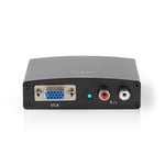 Nedis HDMI ™ Converter | -inngang VGA Female / 2x RCA Hunn 1-veis 1280x768 1.65 Gbps Aluminium Antrasitt