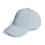 adidas Unisex Embroidered Logo Lightweight Baseball Cap, Wonder Blue/White, Adult (L/XL)